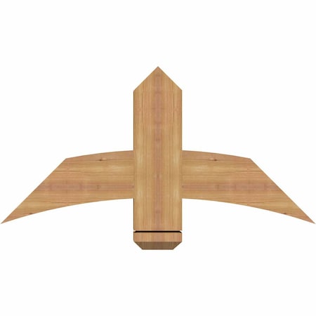 Ekena Millwork Bellingham Timber Gable Bracket, Western Red Cedar, 36"W x 18"H x 3 1/2"D x 5 1/2"F, 12/12 Pitch GBW036X18X0406BEL00SWR
